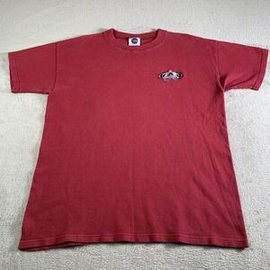 VTG‎ Colorado Avalanche Shirt Mens XL Red NHL Hockey Concepts Sport Waffle Knit